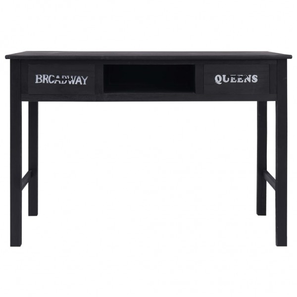 Mesa consola 110x45x76 cm madeira preto M 4