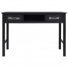Mesa consola 110x45x76 cm madeira preto 4