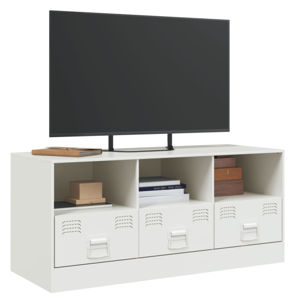 Mueble para TV de acero blanco 99x39x44 cm M 4
