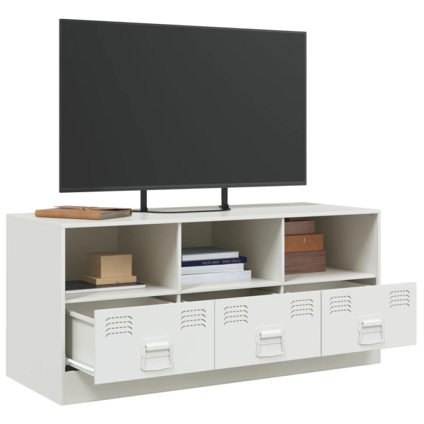 Mueble para TV de acero blanco 99x39x44 cm M 5