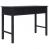 Mesa consola de madera negra 110x45x76 cm 5