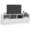 Muebles para TV 2 unidades acero blanco 67x39x44 cm 3