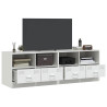 Móveis de TV 2 pcs 67x39x44 cm aço branco 4