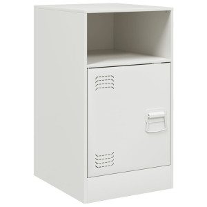 Mesa de cabeceira 34.5x39x62 cm aço branco H