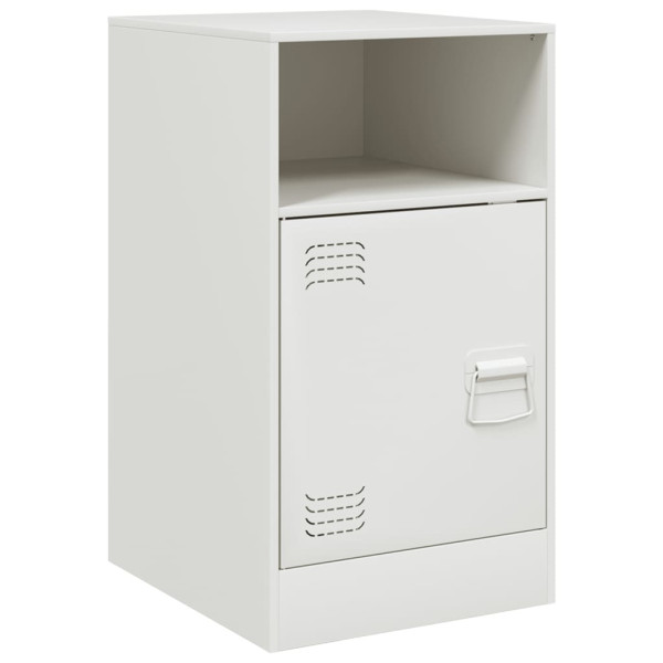 Mesa de cabeceira 34.5x39x62 cm aço branco M 2