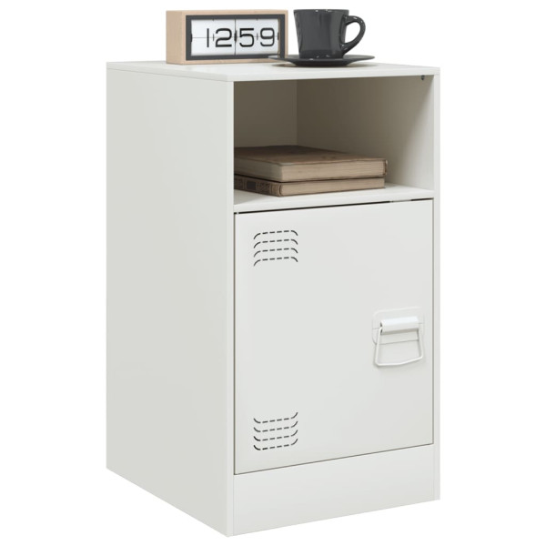 Mesa de cabeceira 34.5x39x62 cm aço branco M 4