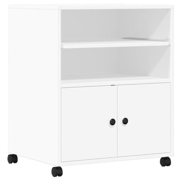 Suporte para impressora com rodas 60x48x74 cm branco M 2