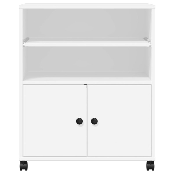 Suporte para impressora com rodas 60x48x74 cm branco M 5