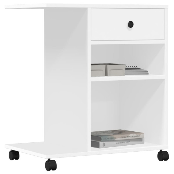 Suporte para impressora com rodas 60x40x68.5 cm branco M 4