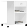 Suporte para impressora com rodas 60x40x68.5 cm branco 4