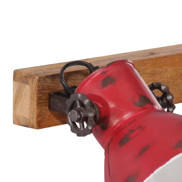 Lámpara de pared rojo desgastado 25 W E27 45x25 cm M 5