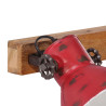 Lámpara de pared rojo desgastado 25 W E27 45x25 cm 5