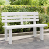 Banco de jardim 110x52x71 cm polipropileno branco 1