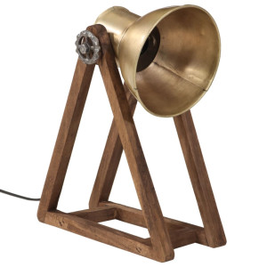 Lámpara de escritorio latón vintage 25 W E27 30x17x40 cm H