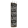 Perchero de pared LOVE LIFE con 6 ganchos 120x40 cm 1