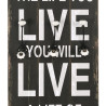 Perchero de pared LOVE LIFE con 6 ganchos 120x40 cm 4