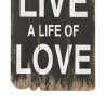 Perchero de pared LOVE LIFE con 6 ganchos 120x40 cm 5