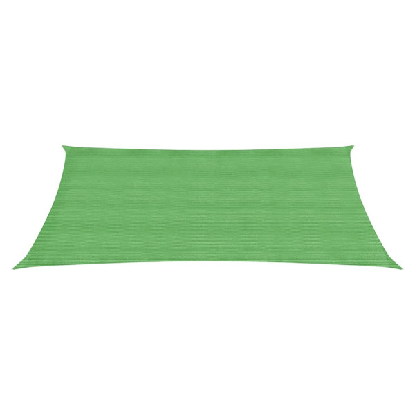 Toldo de vela rectangular HDPE verde claro 2.5x5 m M 2
