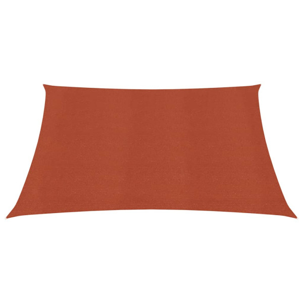 Para-sol estilo vela quadrado 160 g/m² 2.5x2.5m PEAD terracotta M 2