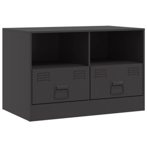 Mueble para TV de acero negro 67x39x44 cm H
