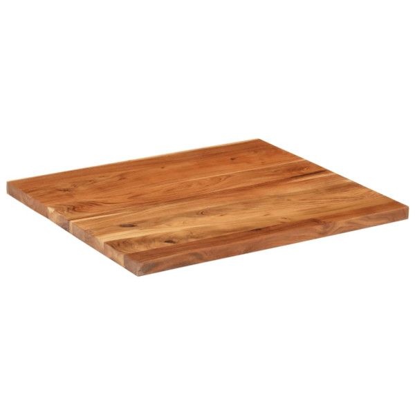 Tablero de mesa rectangular madera maciza acacia 90x80x3.8 cm M 2
