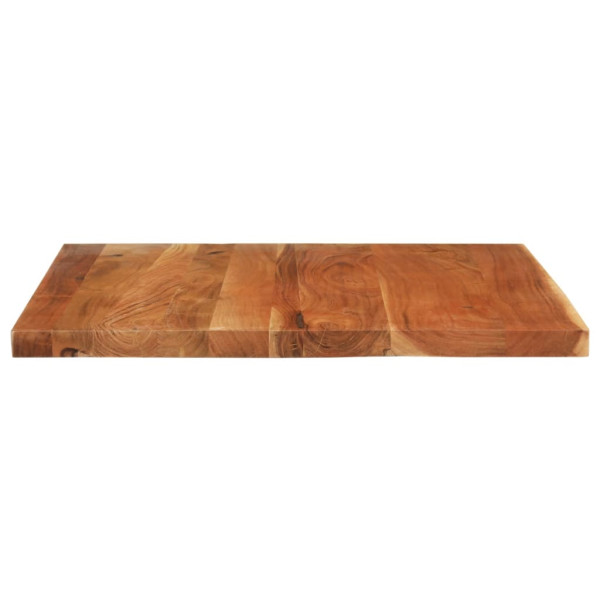Tablero de mesa rectangular madera maciza acacia 90x80x3.8 cm M 4