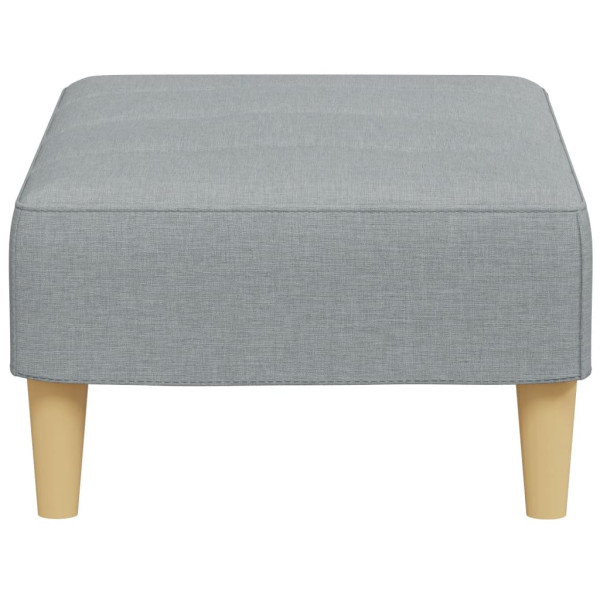 Reposapiés de tela gris claro 77x55x31 cm M 5