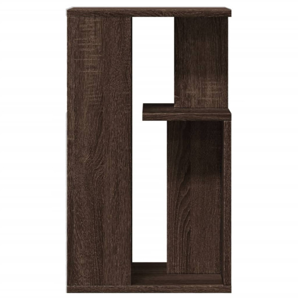 Mesa auxiliar madera de ingeniería roble marrón 35x35x60 cm M 5