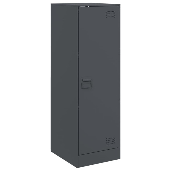 Aparador de acero gris antracita 34.5x39x107 cm M 2