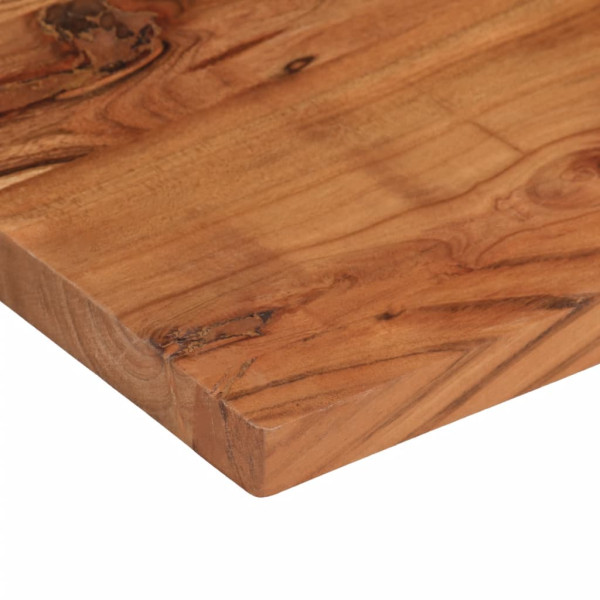 Tablero de mesa rectangular madera maciza acacia 80x20x3.8 cm M 5