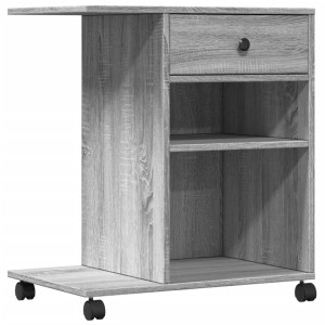 Soporte para impresora con ruedas gris Sonoma 60x40x68.5 cm H
