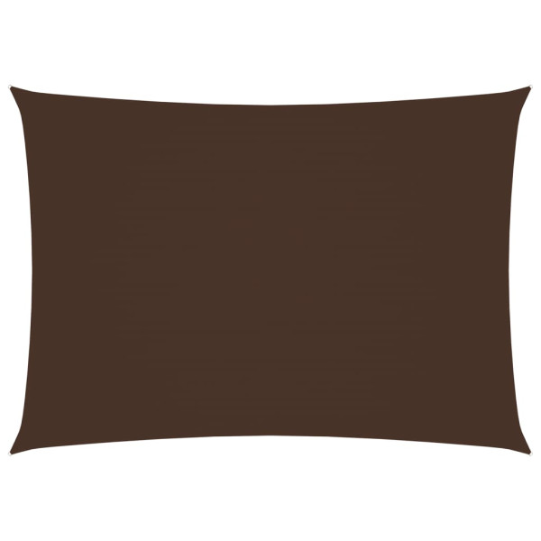 Toldo de vela rectangular tela oxford marrón 5x7 m D