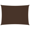 Para-sol estilo vela tecido oxford retangular 5x7 m castanho 1