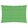 Toldo de vela rectangular HDPE verde claro 160 g/m² 2x3.5 m 1