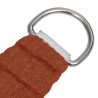 Para-sol vela retangular 160 g/m² 3.5x5 m PEAD terracotta 3