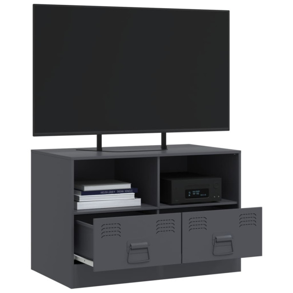 Mueble para TV de acero gris antracita 67x39x44 cm M 5