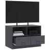 Mueble para TV de acero gris antracita 67x39x44 cm 5