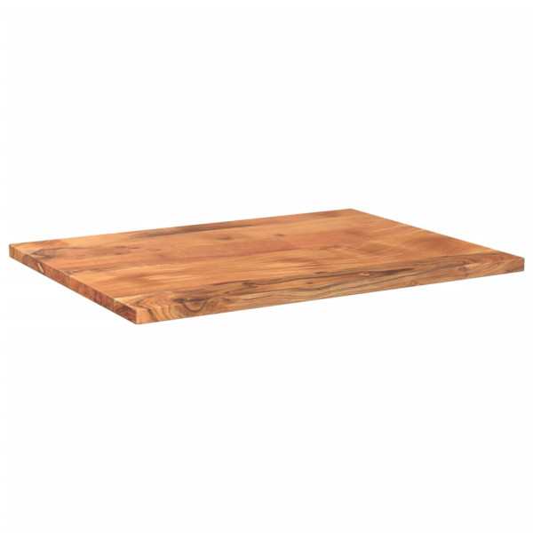 Tablero de mesa rectangular madera maciza acacia 70x50x3.8 cm M 2