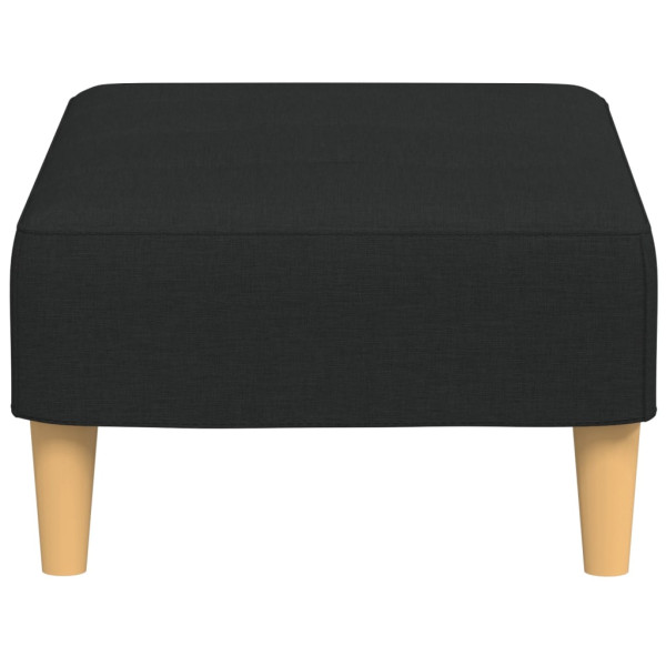 Apoio de pés 77x55x31 cm tecido preto M 5