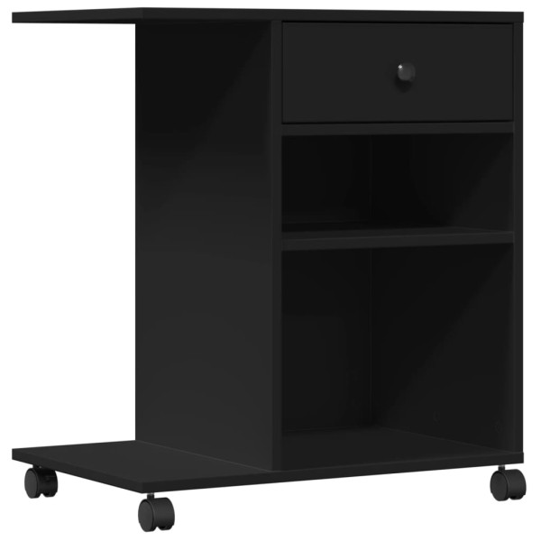 Suporte para impressora com rodas 60x40x68.5 cm preto M 2