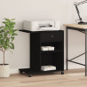 Soporte para impresora con ruedas negro 60x40x68.5 cm 3