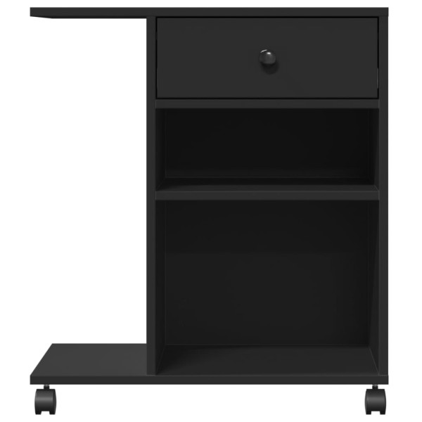 Soporte para impresora con ruedas negro 60x40x68.5 cm M 5