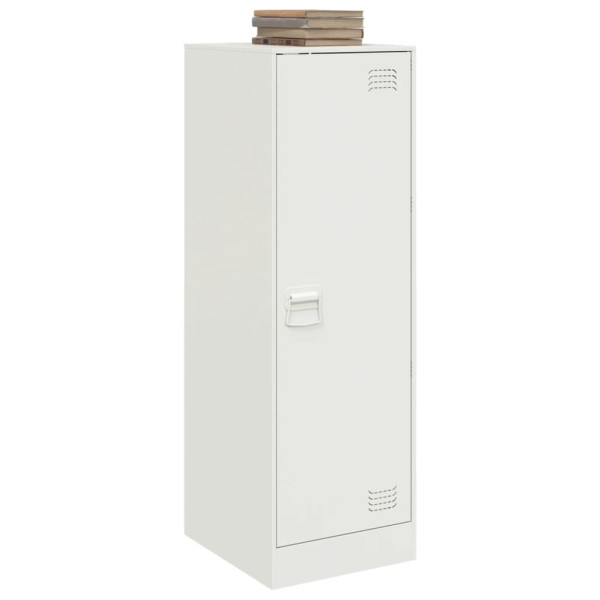 Aparador de acero blanco 34.5x39x107 cm M 4