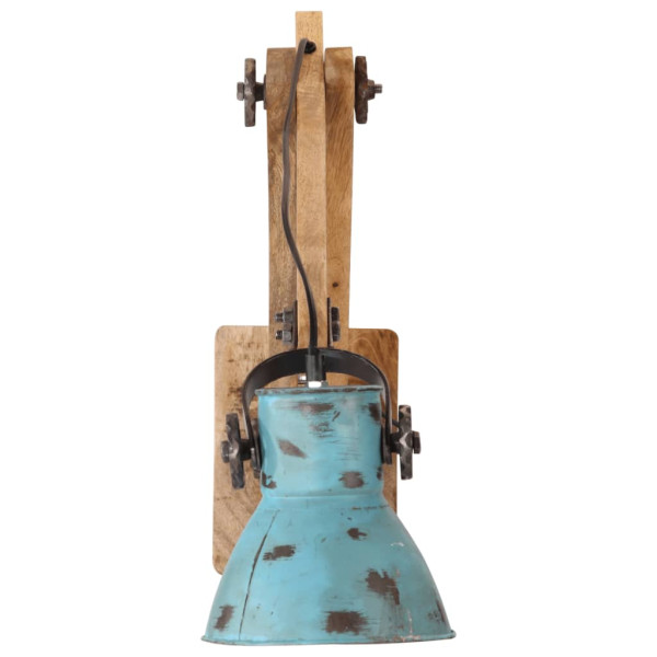 Lámpara de pared azul desgastado 25 W E27 96x15x20 cm M 3