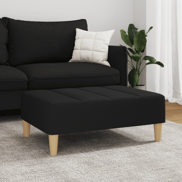 Reposapiés de tela negro 77x55x31 cm M 3