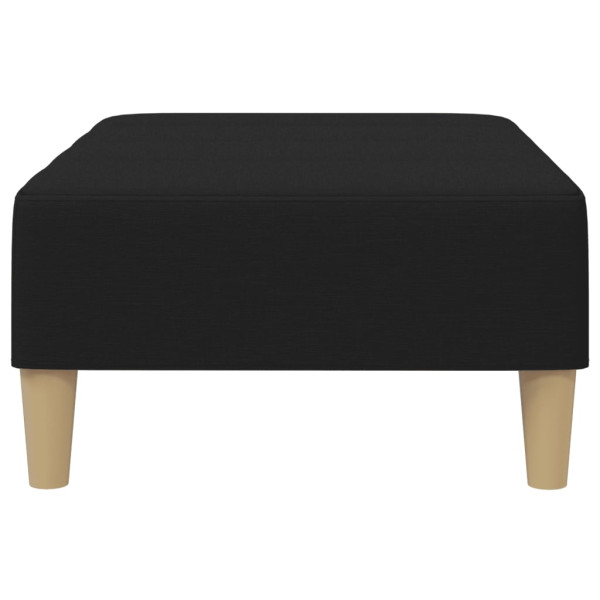 Apoio de pés 77x55x31 cm tecido preto M 5