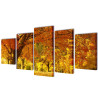 Set decorativo de lienzos para la pared bosque arces 200 x 100 cm 1