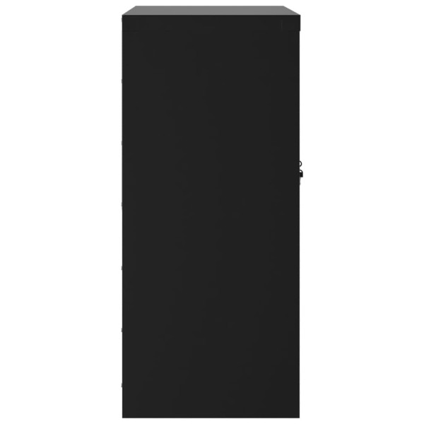 Armario archivador de acero negro 79x40x90 cm M 4