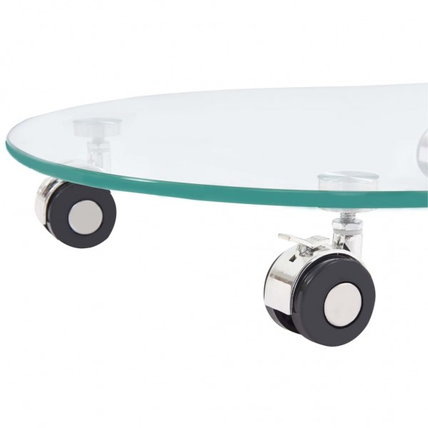 Mesa de centro de vidrio templado 45x40x58 cm M 4