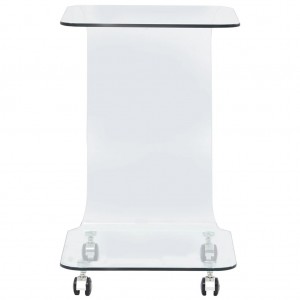 Mesa de centro de vidrio templado 45x40x63 cm H